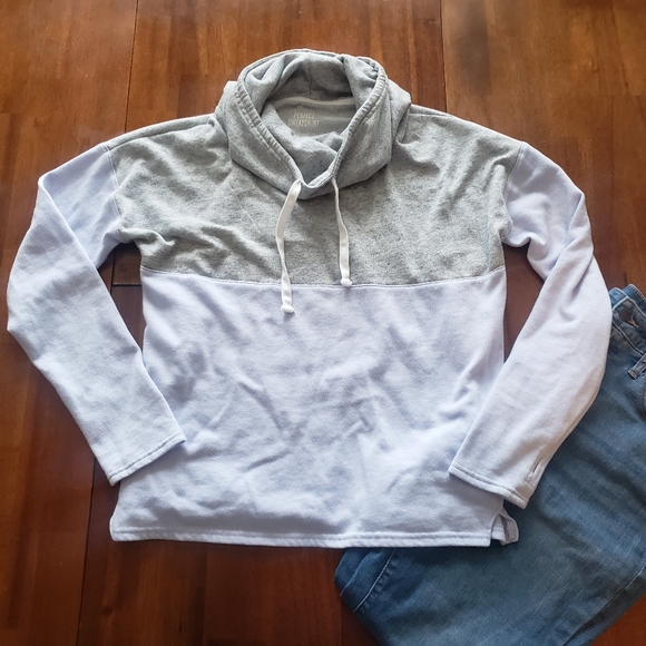 SO Tops - SO Gray and Light Purple Perfect Sweatshirt